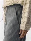 OBJLISA WIDE PANT AOP NOOS medium grey melange