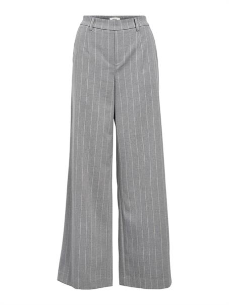 OBJLISA WIDE PANT AOP NOOS medium grey melange