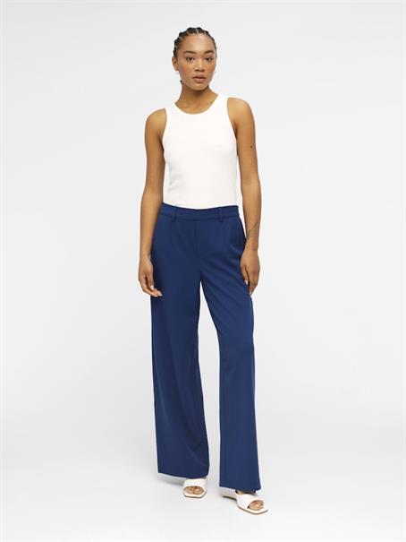 OBJLISA WIDE PANT NOOS dunkelblau1