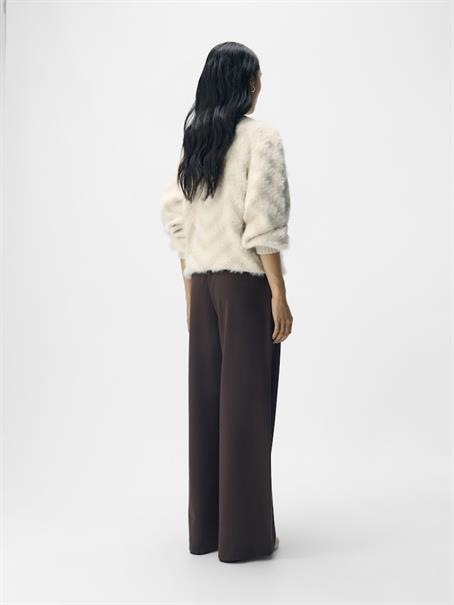 OBJLISA WIDE PANT NOOS seal brown