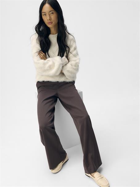 OBJLISA WIDE PANT NOOS seal brown