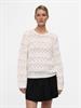 OBJLIVA L/S O-NECK KNIT PULLOVER NOOS cloud dancer