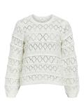 OBJLIVA L/S O-NECK KNIT PULLOVER NOOS cloud dancer