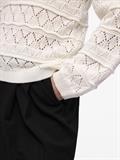 OBJLIVA L/S O-NECK KNIT PULLOVER NOOS cloud dancer