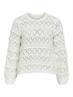 OBJLIVA L/S O-NECK KNIT PULLOVER NOOS cloud dancer