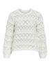 OBJLIVA L/S O-NECK KNIT PULLOVER NOOS cloud dancer