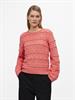 OBJLIVA L/S O-NECK KNIT PULLOVER NOOS georgia peach