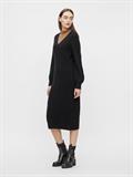 OBJMALENA L/S KNIT DRESS NOOS black