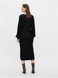 OBJMALENA L/S KNIT DRESS NOOS black