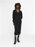 OBJMALENA L/S KNIT DRESS NOOS black