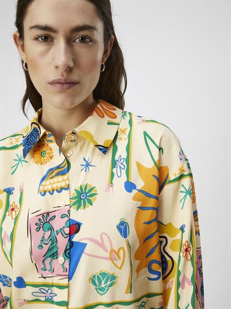 OBJMARTHA L/S SHIRT 132 sandshell