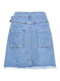 OBJMELIA MW SHORT SKIRT 138 light blue denim
