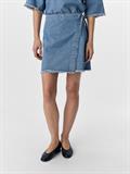 OBJMELIA MW SHORT SKIRT 138 light blue denim