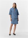 OBJMELIA MW SHORT SKIRT 138 light blue denim