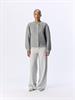 OBJMERLE LS LO KNIT BOMBER NOOS medium grey melange