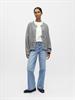 OBJMERLE LS LO KNIT BOMBER NOOS medium grey melange