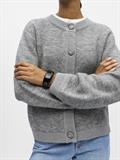 OBJMERLE LS LO KNIT BOMBER NOOS medium grey melange