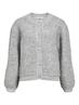 OBJMERLE LS LO KNIT BOMBER NOOS medium grey melange