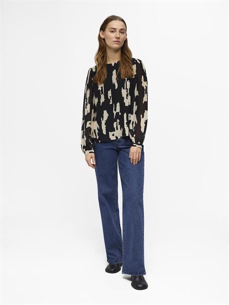 OBJMILA L/S TOP NOOS black1