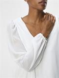 OBJMILA RE L/S V-NECK TOP NOOS cloud dancer