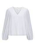 OBJMILA RE L/S V-NECK TOP NOOS cloud dancer