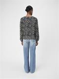 OBJMILA RE L/S V-NECK TOP NOOS sandshell