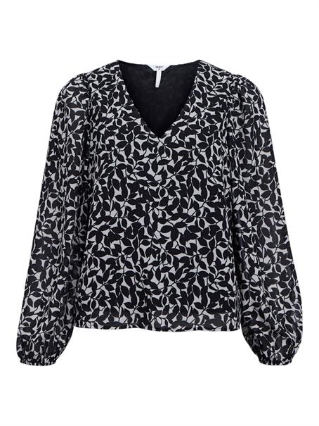 OBJMILA RE L/S V-NECK TOP NOOS sandshell