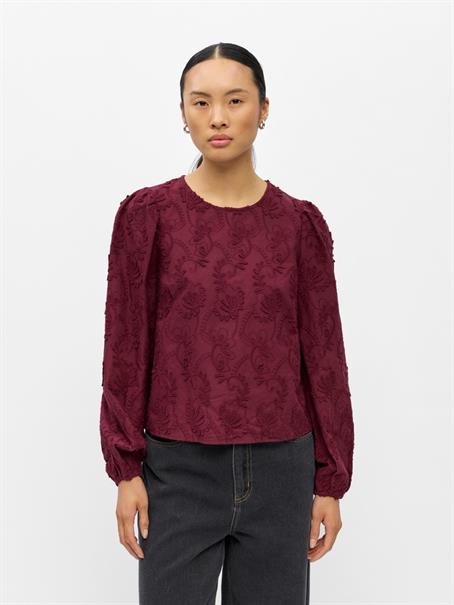 OBJMYA RE L/S TOP NOOS windsor wine
