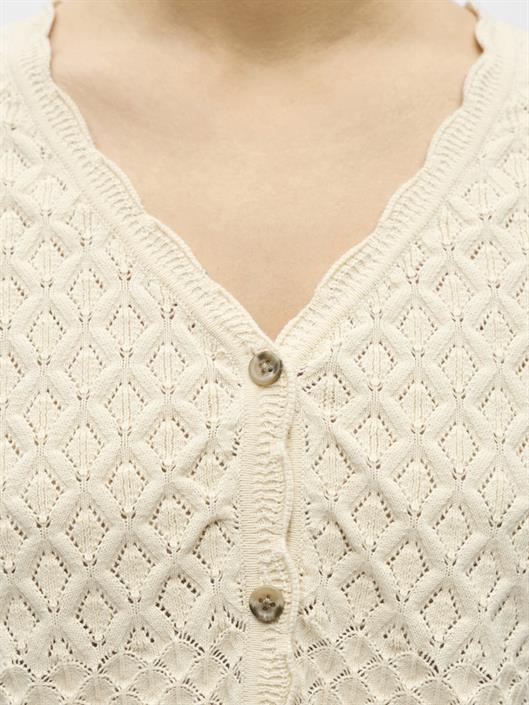 objnoa-l-s-v-neck-knit-cardigan-noos-birch