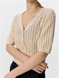 OBJNOEMI KNIT 2/4 RE CARDIGAN 138 sandshell
