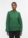 OBJNOVA STELLA CABLE KNIT PULLOVER NOOS lush meadow