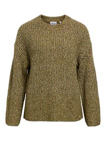OBJODILE L/S LO KNIT PULLOVER 147 martini olive