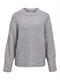 OBJODILE L/S LO KNIT PULLOVER 147 medium grey melange