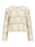OBJORELLA L/S KNIT CARDIGAN NOOS sandshell