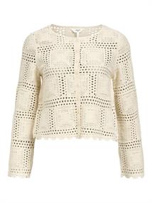 OBJORELLA L/S KNIT CARDIGAN NOOS sandshell