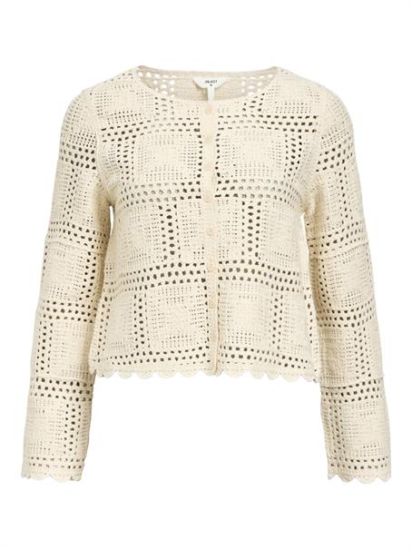 OBJORELLA L/S KNIT CARDIGAN NOOS sandshell