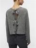 OBJPARVI KNIT CARDIGAN NOOS medium grey melange
