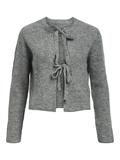 OBJPARVI KNIT CARDIGAN NOOS medium grey melange