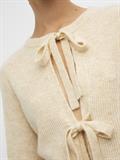 OBJPARVI KNIT CARDIGAN NOOS sandshell