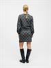 OBJPILUNA L/S RE KNIT CARDIGAN 142 dark grey melange