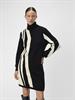 OBJRAY L/S KNIT ROLLNECK DRESS AOP NOOS black3