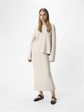 OBJREYNARD HW CABLE KNIT SKIRT DIV silver gray
