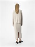 OBJREYNARD HW CABLE KNIT SKIRT DIV silver gray