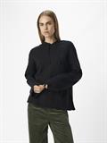 OBJREYNARD L/S LO KNIT HOODIE DIV black
