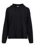 OBJREYNARD L/S LO KNIT HOODIE DIV black