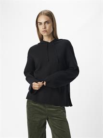 OBJREYNARD L/S LO KNIT HOODIE DIV black