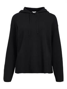 OBJREYNARD L/S LO KNIT HOODIE DIV black