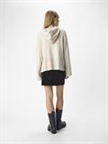 OBJREYNARD L/S LO KNIT HOODIE DIV silver gray
