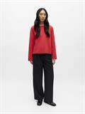 OBJREYNARD O-NECK PULLOVER NOOS poinsettia