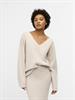 OBJREYNARD V-NECK PULLOVER NOOS silver gray
